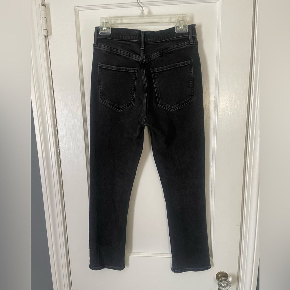 Agolde Women's Black Straight Leg Jeans Size 27 - Picture 1 of 5